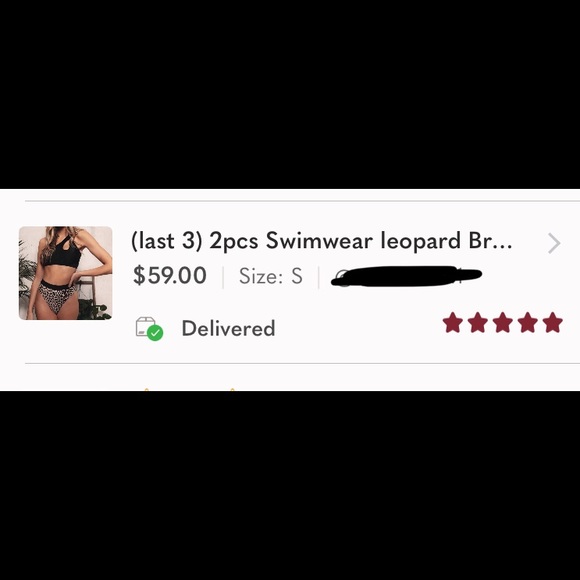 (last 1) 2pcs Swimwear leopard Brazilian bikini - Picture 2 of 7